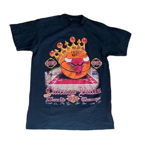 Vintage NBA Chicago Bulls World Championship 1993 Graphic Tee Shirt